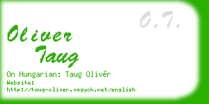 oliver taug business card